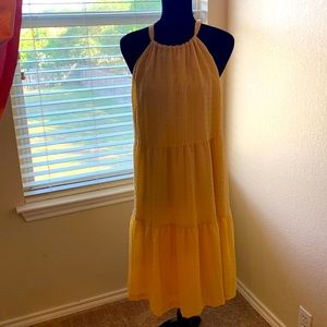 Summer yellow sundress
